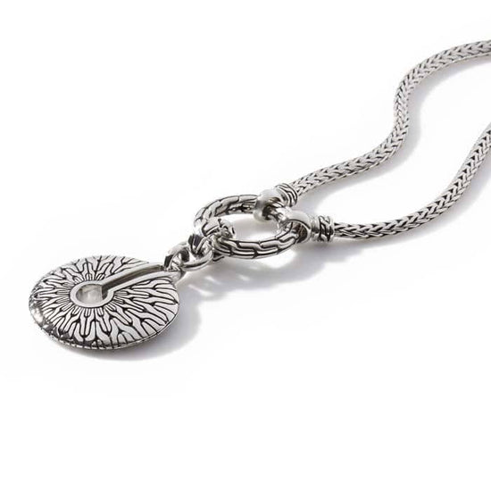 John Hardy 18" Classic Chain Amulet Connector Necklace in Sterling Silver