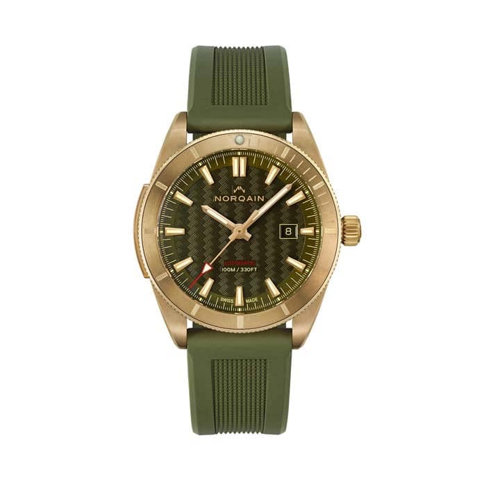 NORQAIN 42mm Adventure Sport Automatic Watch with Khaki Dial in Bronze