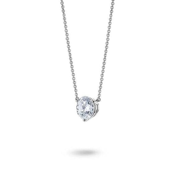 Lightbox Lab Grown 1.5CT Diamond Solitaire Pendant in 14K White Gold