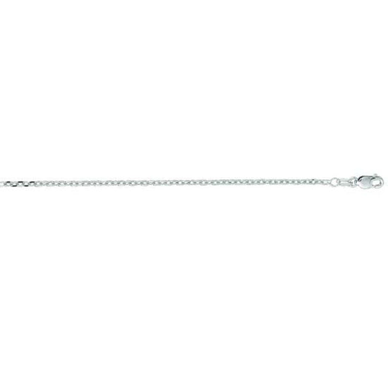 Mountz Collection 18" Diamond Cut Cable Chain in 14K White Gold