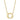 Shy Creation "Kate Collection" Diamond Love Knot Circle Pendant Necklace in 14K Yellow Gold