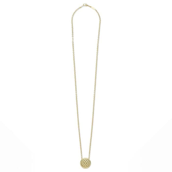 LAGOS Circle Pendant Necklace in 18K Yellow Gold