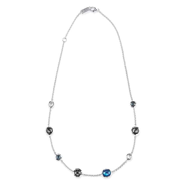 Ippolita Rock Candy Collection Eclipse Sterling Silver Eclipse Mini Station Necklace