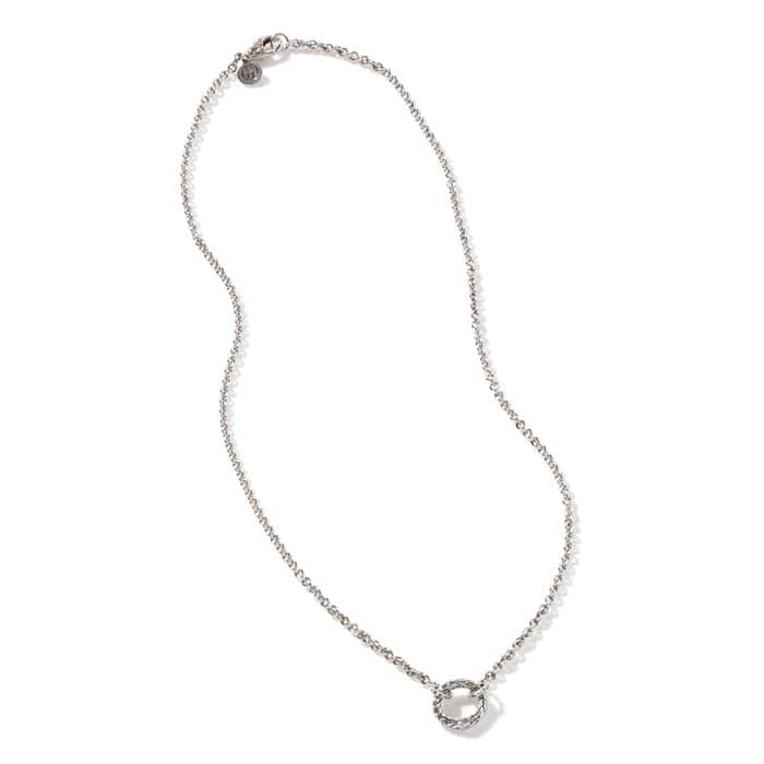 John Hardy 18" Classic Chain Amulet Keyring Necklace in Sterling Silver