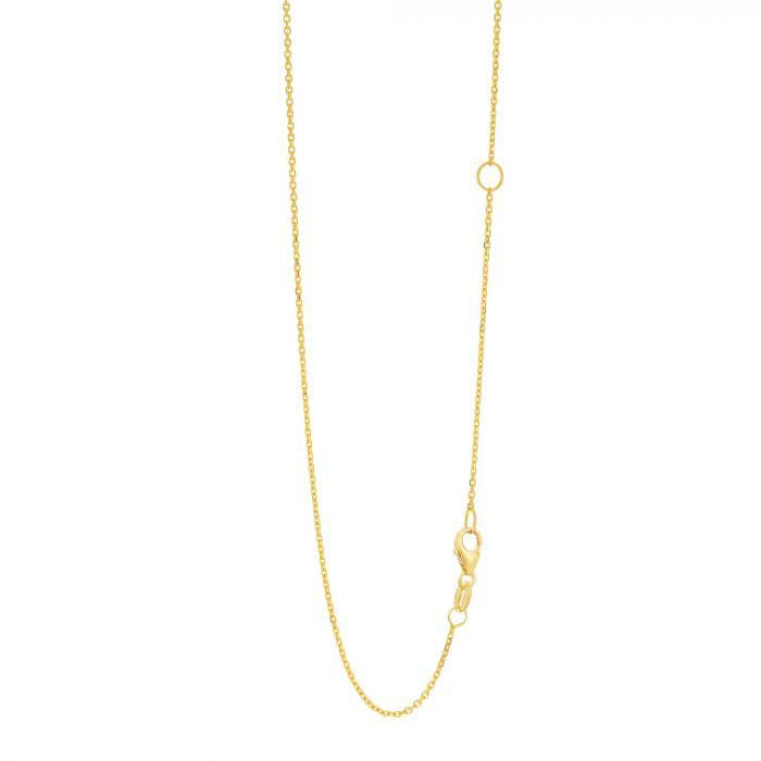 Mountz Collection 16"-18" Diamond-Cut Cable Chain in 14K Yellow Gold