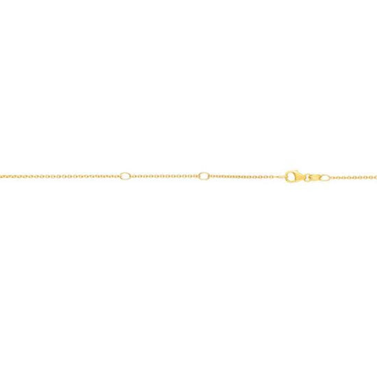 Mountz Collection 18" Diamond-Cut Cable Chain in 14K Yellow Gold - adjustable to 17" and 16"