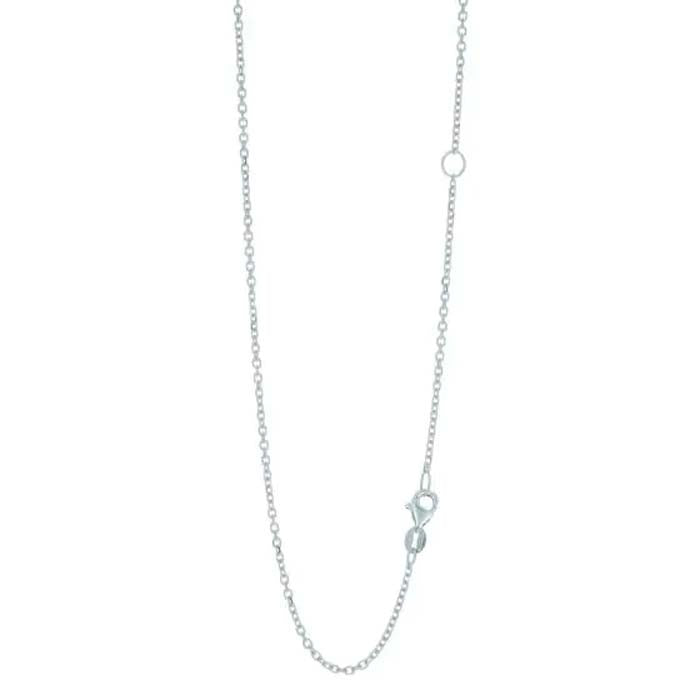 Mountz Collection 18" Diamond Cut Cable Chain in 14K White Gold