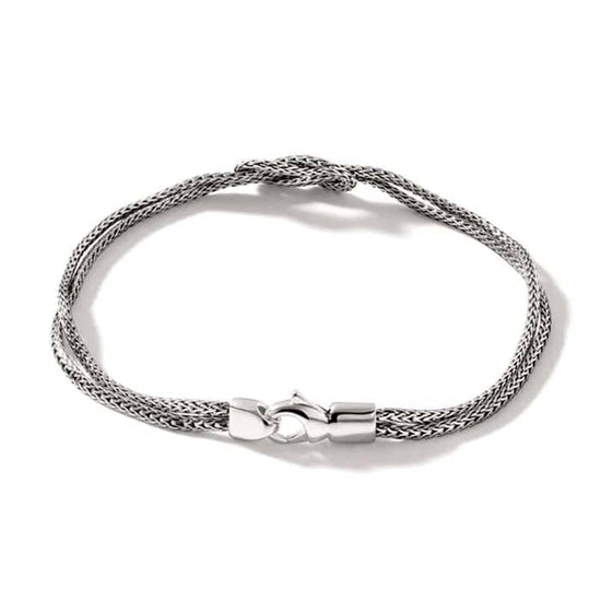 John Hardy Manah Classic Chain Love Knot Bracelet in Sterling Silver