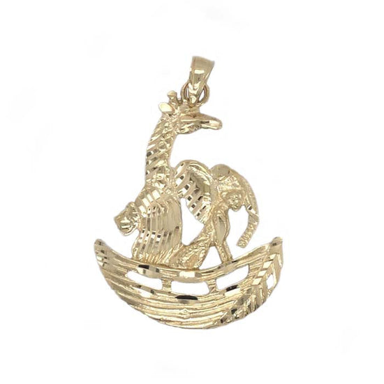 Estate Noah's Ark Pendant in 14K Yellow Gold