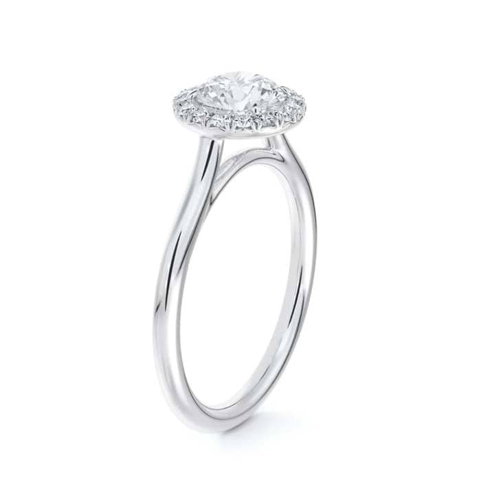 De Beers Forevermark Center of My Universe Diamond Halo Engagement Ring in Platinum