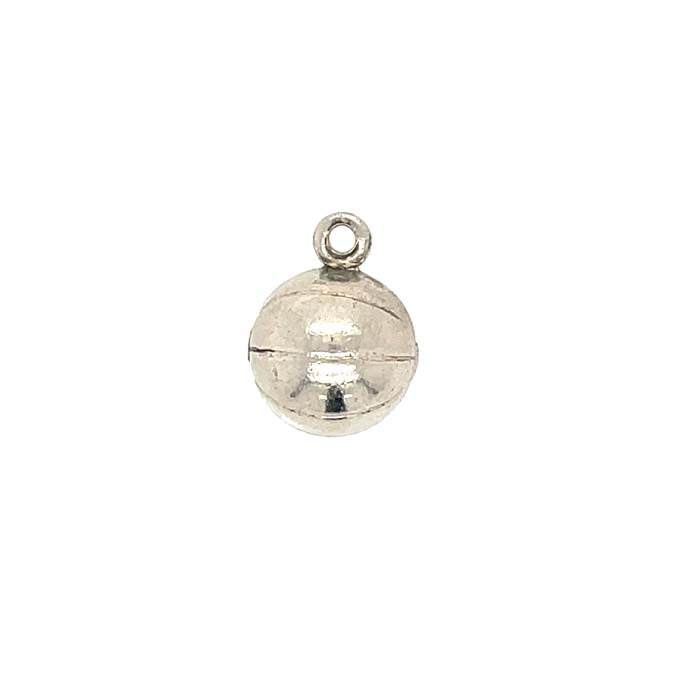 Estate Basketball Charm in Sterling Silver