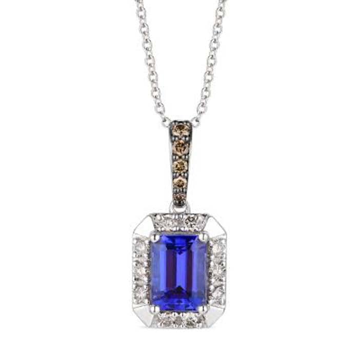 Le Vian Pendant featuring Blueberry Tanzanite with Nude and Chocolate Diamonds in 14K Vanilla Gold