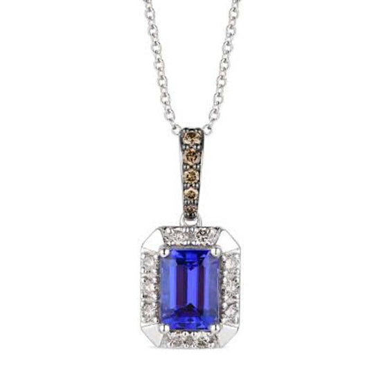 Le Vian Pendant featuring Blueberry Tanzanite with Nude and Chocolate Diamonds in 14K Vanilla Gold