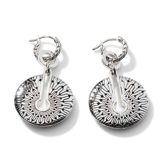 John Hardy Classic Chain Radial Transformable Drop Earring in Sterling Silver