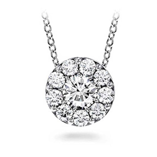 Hearts On Fire .22-.28CTW Diamond Fulfillment Pendant in 18K White Gold