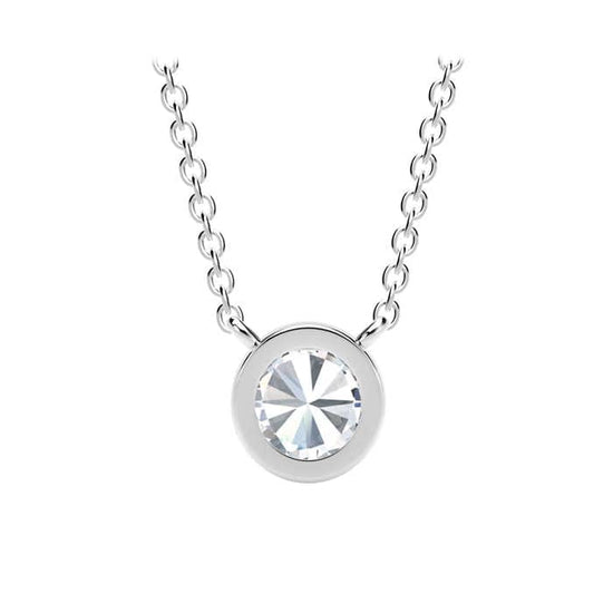 Natalie K Forevermark Diamond Station Pendant 18K White Gold