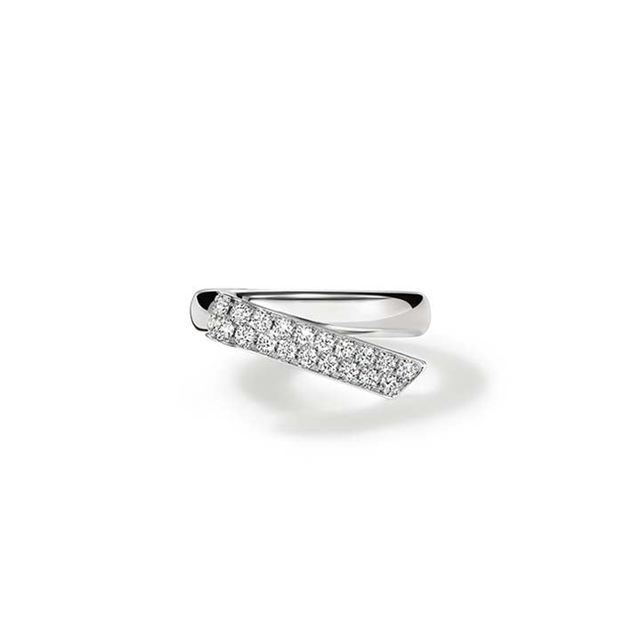 Hearts On Fire .40CTW INSIDE/OUT Diamond Flip Ring in 18K White Gold