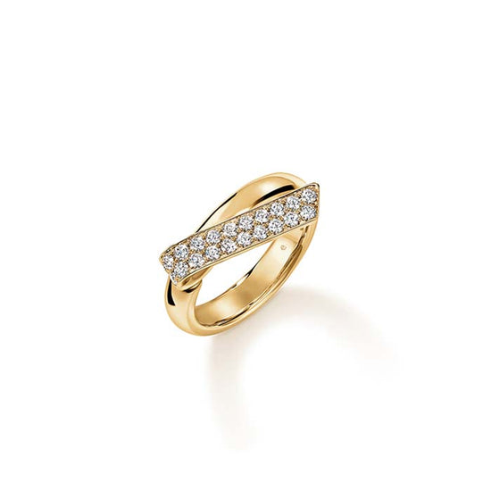 Hearts On Fire .40CTW INSIDE/OUT Diamond Flip Ring in 18K Yellow Gold