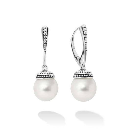 LAGOS Luna Pearl Drop Earrings in Sterling Silver