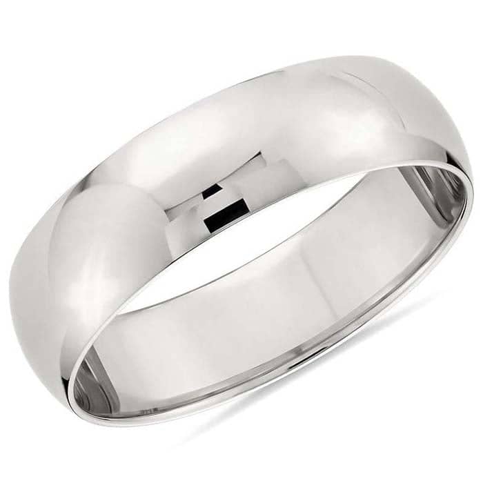 Load image into Gallery viewer, Goldman 6MM High Dome Wedding Band in 14K White Gold
