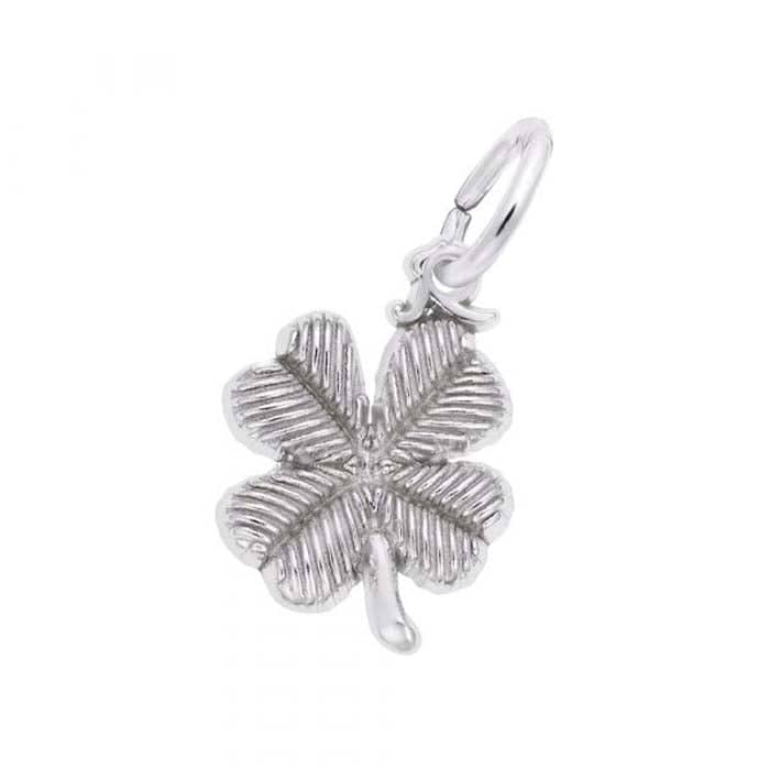 Load image into Gallery viewer, Rembrandt Four Leaf Clover Charm in Sterling Silver
