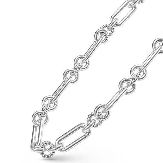 Load image into Gallery viewer, LAGOS Signature Caviar Link Toggle Clasp Necklace in Sterling Silver

