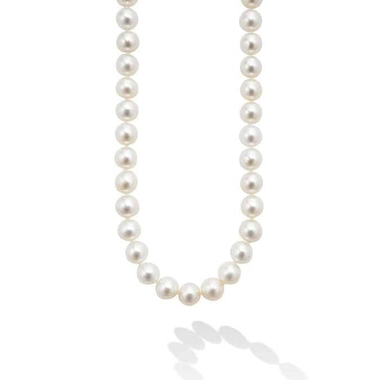 LAGOS 36" Large Pearl Necklace in Sterling Silver and 18K Yellow Gold