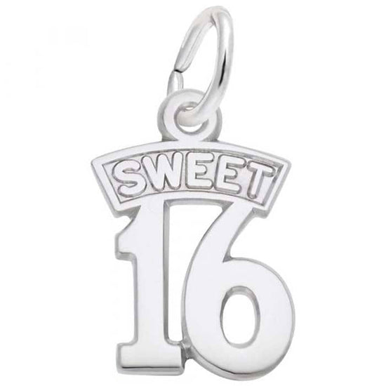 Rembrandt Sweet 16 Charm in Sterling Silver