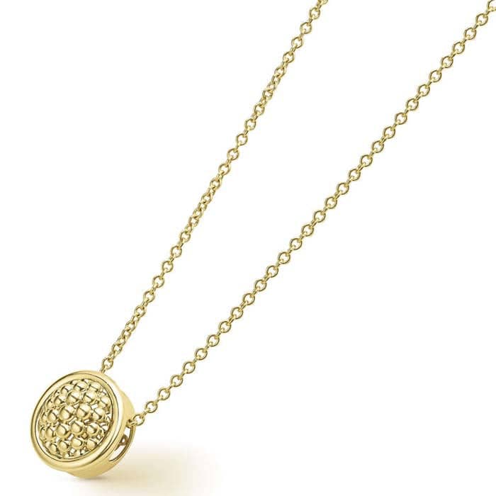 Load image into Gallery viewer, LAGOS Circle Pendant Necklace in 18K Yellow Gold
