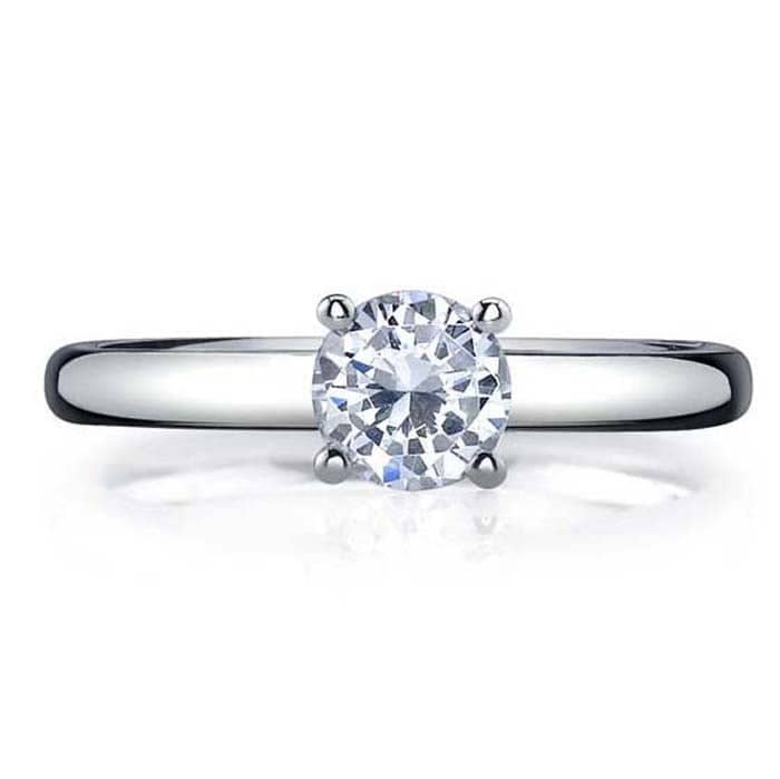 Mountz Collection 3/4CT Round Solitiare Mounting in 14K White Gold
