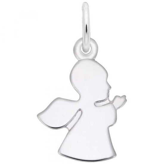 Rembrandt Small Guardian Angel Charm in Sterling Silver