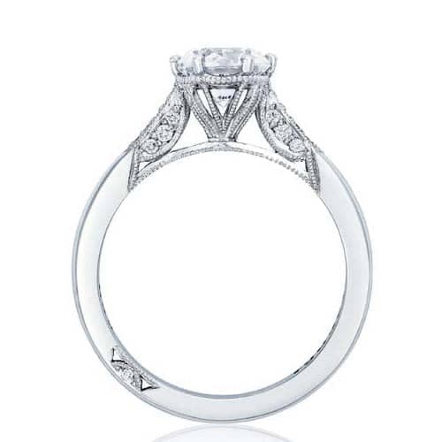 Tacori .11TW Simply Tacori 6-Prong Solitaire Engagement Ring Semi-Mounting in 18K White Gold