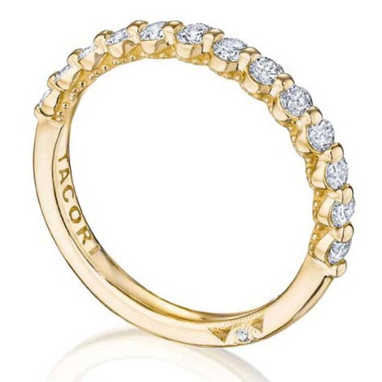 Load image into Gallery viewer, Tacori Sculpted Crescent Two-Prong Diamond Band in 18K Yellow Gold
