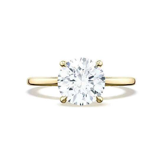 Tacori "Simply Tacori" Round Solitaire Engagement Ring Semi Mounting in 18K Yellow Gold