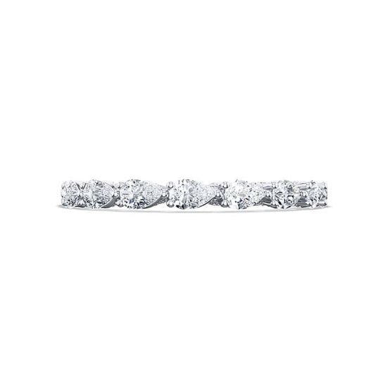 Load image into Gallery viewer, Tacori Pear Shaped Diamond Eternity Band in 18K White Gold
