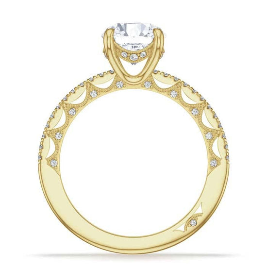 Load image into Gallery viewer, Tacori .16TW Coastal Crescent Diamond Band Engagement Ring Semi-Mounting for Round in 14K Yellow Gold
