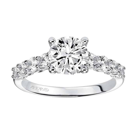 Artcarved "Leandra" .70TW Diamond Engagement Ring Semi-Mounting in 14K White Gold