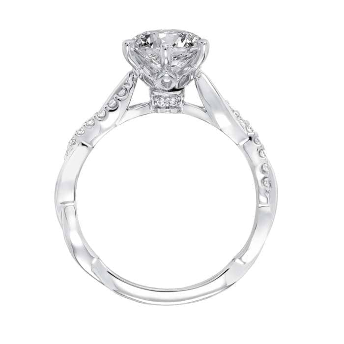 Artcarved .14TW "Marnie" Engagement Ring Mounting in 14K White Gold