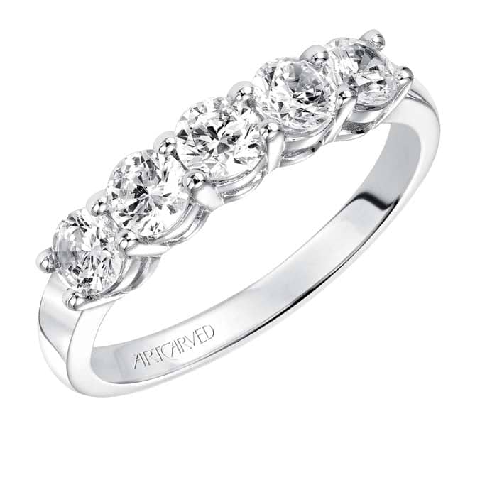 Load image into Gallery viewer, Artcarved 1.00TW Diamond Band in 14K White Gold
