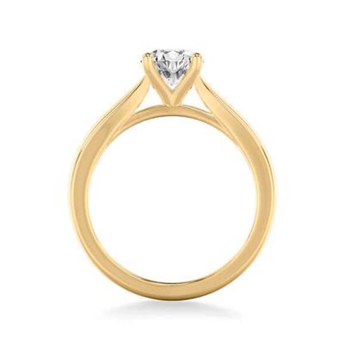 Mountz Collection .50CT Classic Round Diamond Solitaire Engagement Ring in 14K Yellow Gold