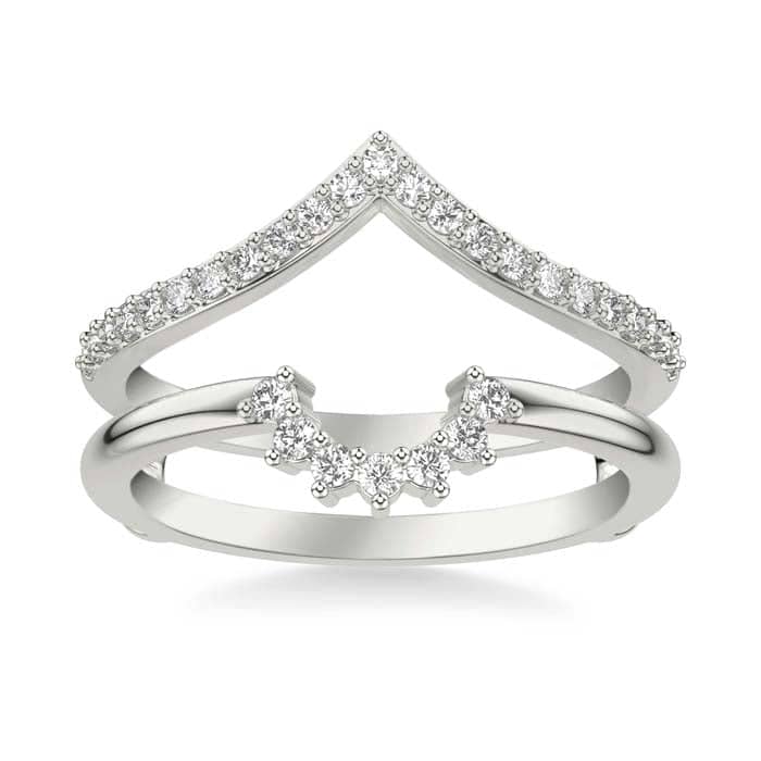 Load image into Gallery viewer, Frederick Goldman Tiara and Contoured Diamond Ring Enhancer in 14K White Gold
