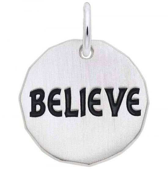 Rembrandt Believe Charm in Sterling Silver