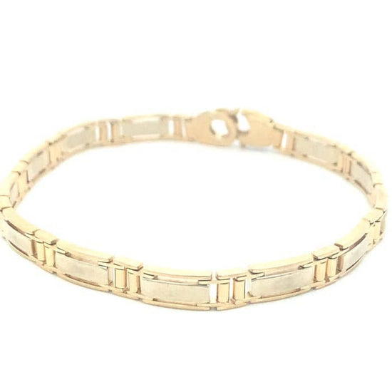 Load image into Gallery viewer, Estate Open Link Bracelet in 14K Yellow Gold
