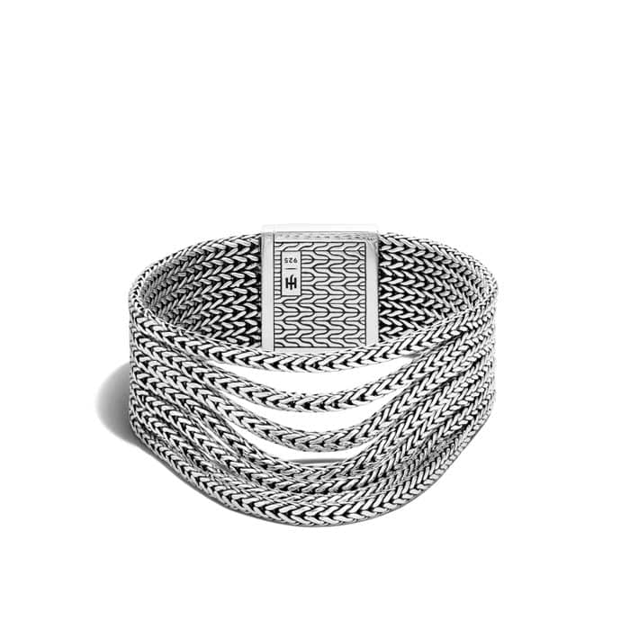 Load image into Gallery viewer, John Hardy Classic Chain Rata Multi-Row Bracelet in Sterling Silver
