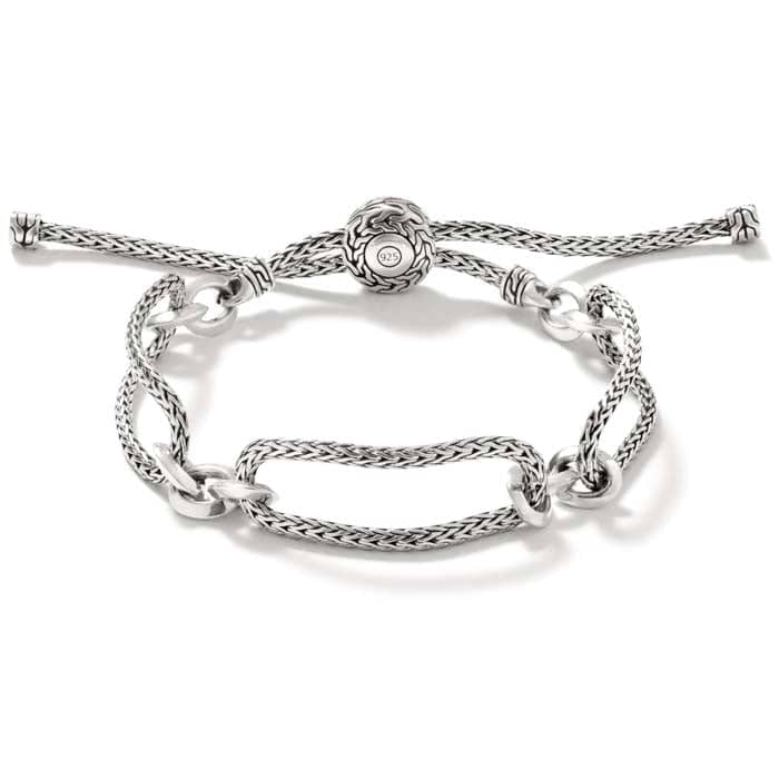 Load image into Gallery viewer, John Hardy Classic Chain Knife Edge Pull Through Bracelet in Sterling Silver
