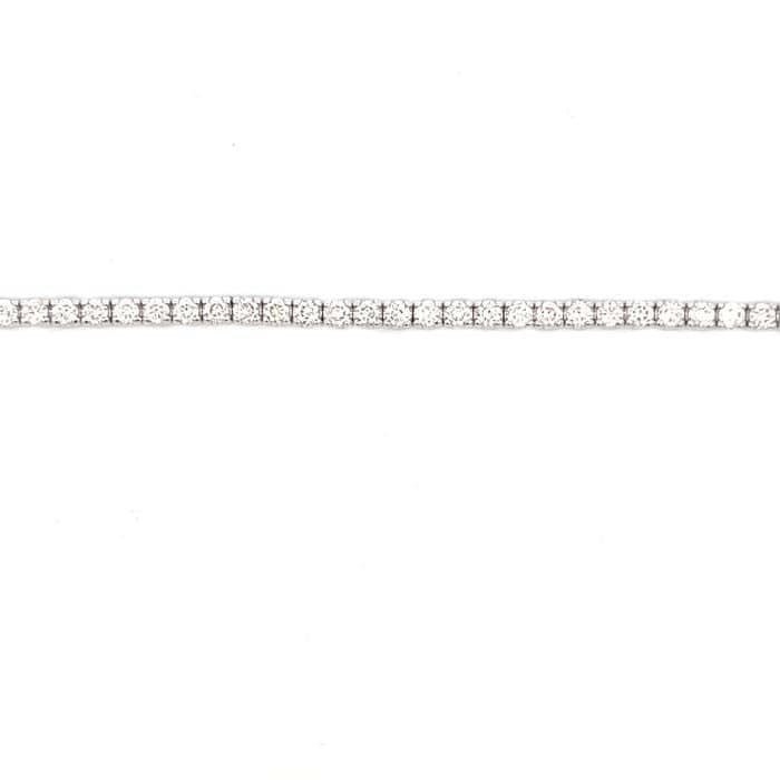Mountz Collection 4.0CTW 7" Diamond Straightline Bracelet in 14K White Gold