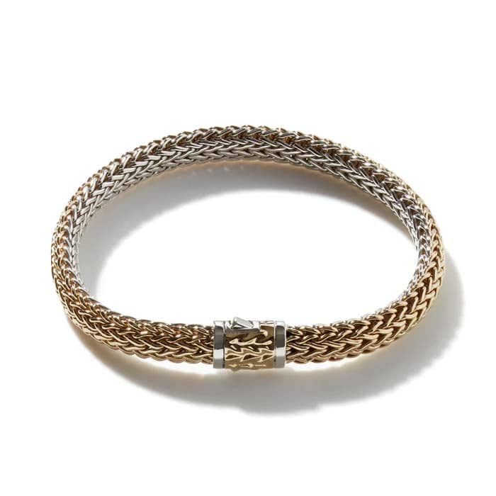 Load image into Gallery viewer, John Hardy Classic Chain Gold &amp;amp; Silver Small Reversible Bracelet 6.5mm
