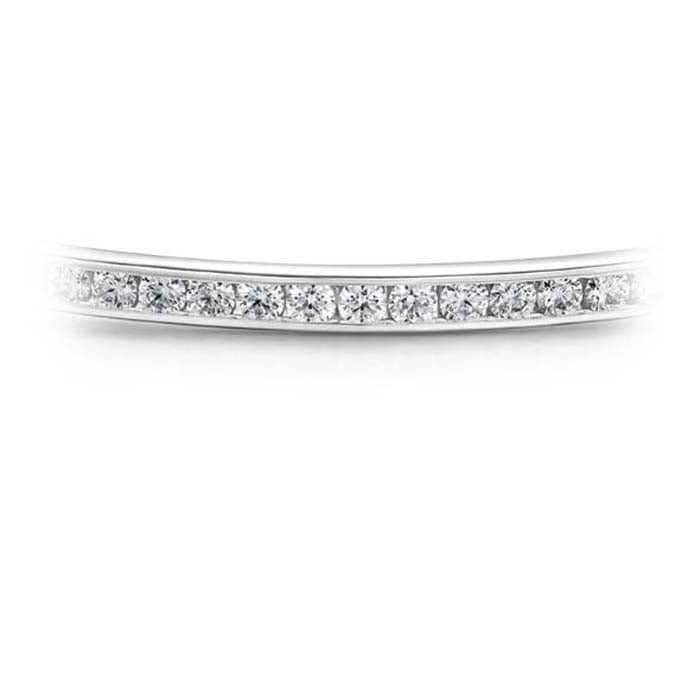 Load image into Gallery viewer, Hearts On Fire 2.05-2.15CTW Classic Channel Set Bangle in 18K White Gold
