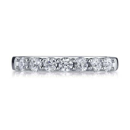 Mountz Collection 1/2CTW Shared Prong Diamond Wedding Band in 14K White Gold