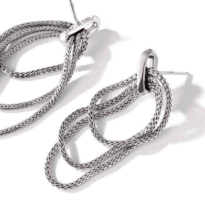 Load image into Gallery viewer, John Hardy Classic Chain Link Drop Earrings in Sterling Silver
